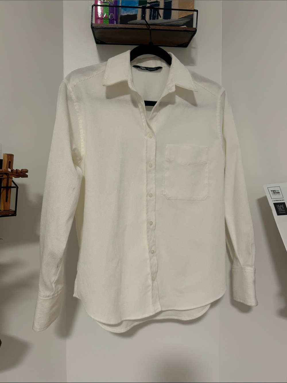 Classic Men's Button-Up Shirt - Ivory